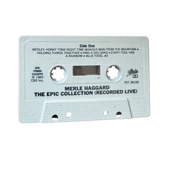 VTG Merle Haggard The Epic Collection Cassette Tape Recorded Live 1983 Country - Picture 5 of 5